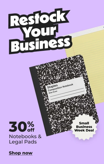 Shop now: 30% off notebooks and legal pads