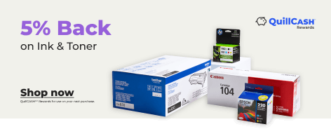 Shop now: 5% back on Quill ink & toner