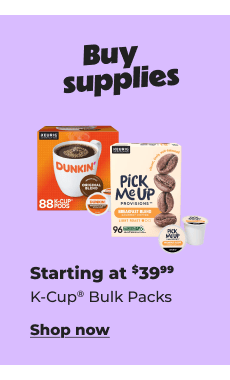Shop now: K-cup bulk packs starting $39.99