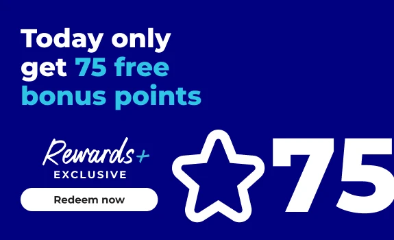 Redeem now: 75 free bonus points today only