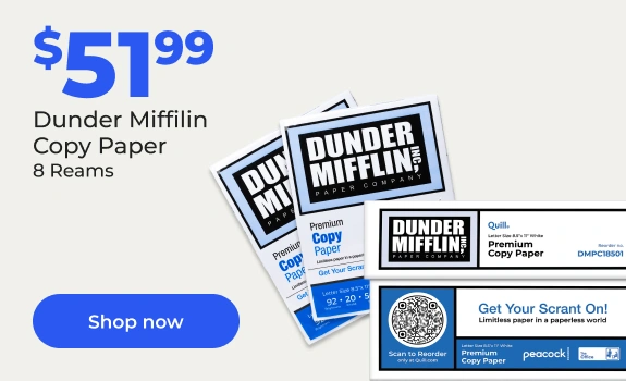 Shop now: Dunder Mifflin paper 8 reams $51.99 