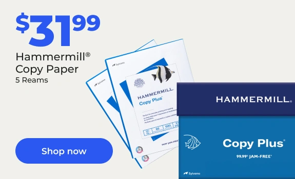 Shop now: Hammermill paper 5 reams 31.99