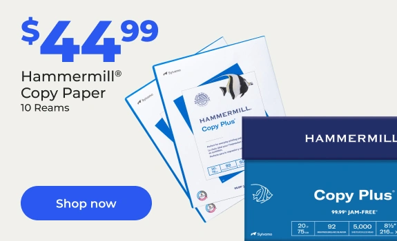 Shop now: Hammermill paper 10 reams $44.99
