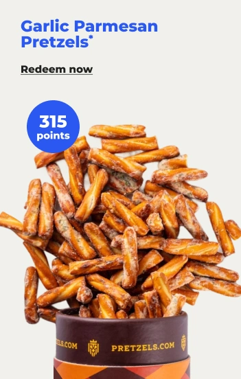 Redeem now: Garlic Parmesan Pretzels -315 pts