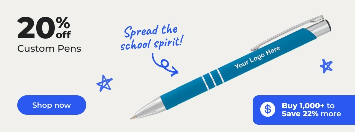 Shop now: 20% off custom pens