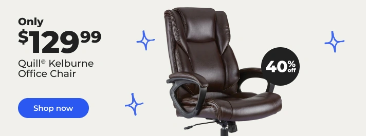 Shop now: 40% Quill Kelburne Office Chair