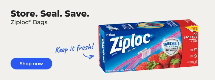 Shop now: Store. Seal. Save - Ziploc Bags
