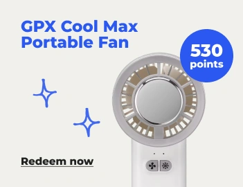 Redeem now: GPX portable fan - 530 pts