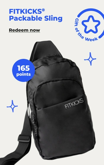 Redeem now: FITKICKS Packable sling w/165 points