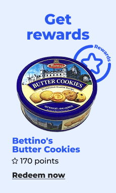 Redeem now: Bettino's Butter Cookies 170 points