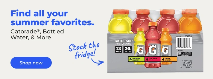 Shop now: Summer beverages Gatorade