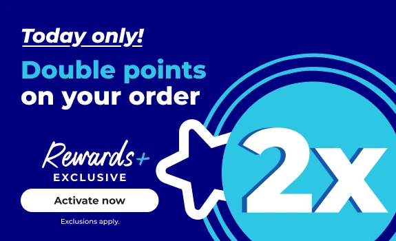 Activate now: Rewards + members 2X points today only