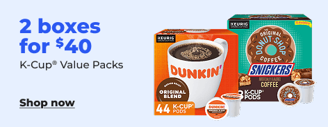 Shop now: K-Cups 2 boxes for $40