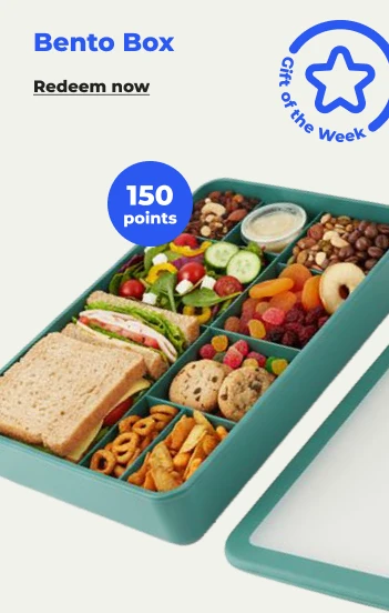 Redeem now: Bento Box with 150 points