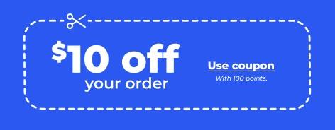 Use coupon: $10 Off when you redeem 100pt