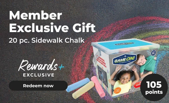 Rewards+ Exclusive Gift: 20 Pc Sidewalk Chalk w/ 105 pts