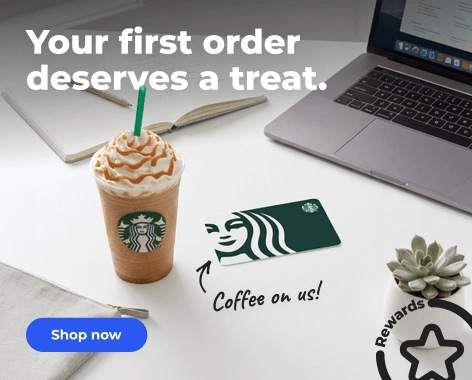 Shop now: Your first order deserves a treat