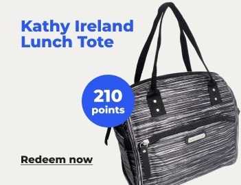 Redeem now: Kathy Ireland Lunch Tote with 210 points