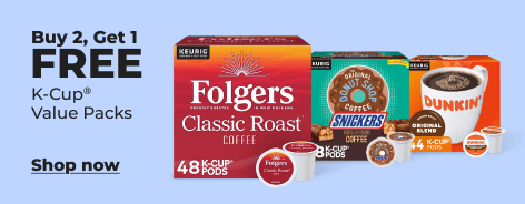 Shop now: Buy 2 get 1 K-Cup value packs