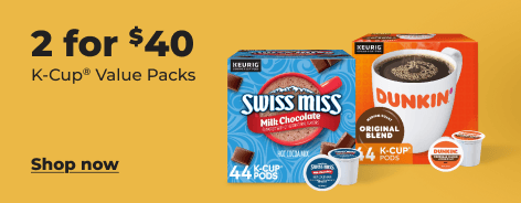 Shop now: 2 for $40 on KCup value packs