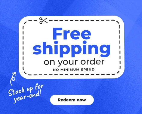 Redeem now: Free shipping on your order
