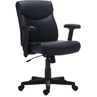 Quill Brand® Traymore Luxura Managers Chair, Black