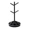 Mind Reader Anchor Plastic Coffee Pod Carousel with Mug Tree, 12-Pod Capacity, Black (PODTREE-BLK)