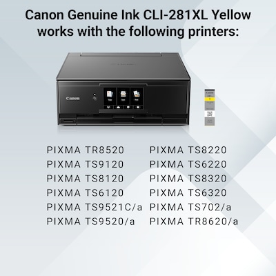 Canon CLI-281 XL Yellow High Yield Ink Cartridge (2036C001)