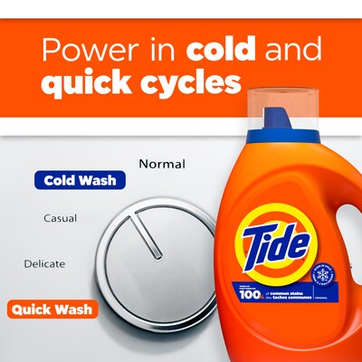 Tide HE Liquid Laundry Detergent, Original Scent, 100 Loads, 125 fl. oz. (12101)