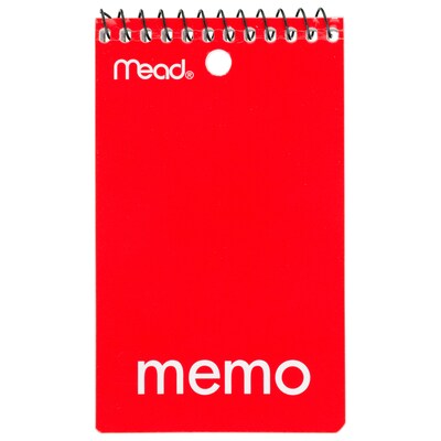 Mead 1-Subject Notebooks, 3" x 5", College Ruled, 60 Sheets, Assorted Colors (45354)