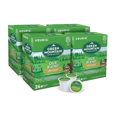 Green Mountain Our Blend Coffee, Light Roast, 0.33 oz. Keurig® K-Cup® Pods, 96/Carton (GMT6570CT)