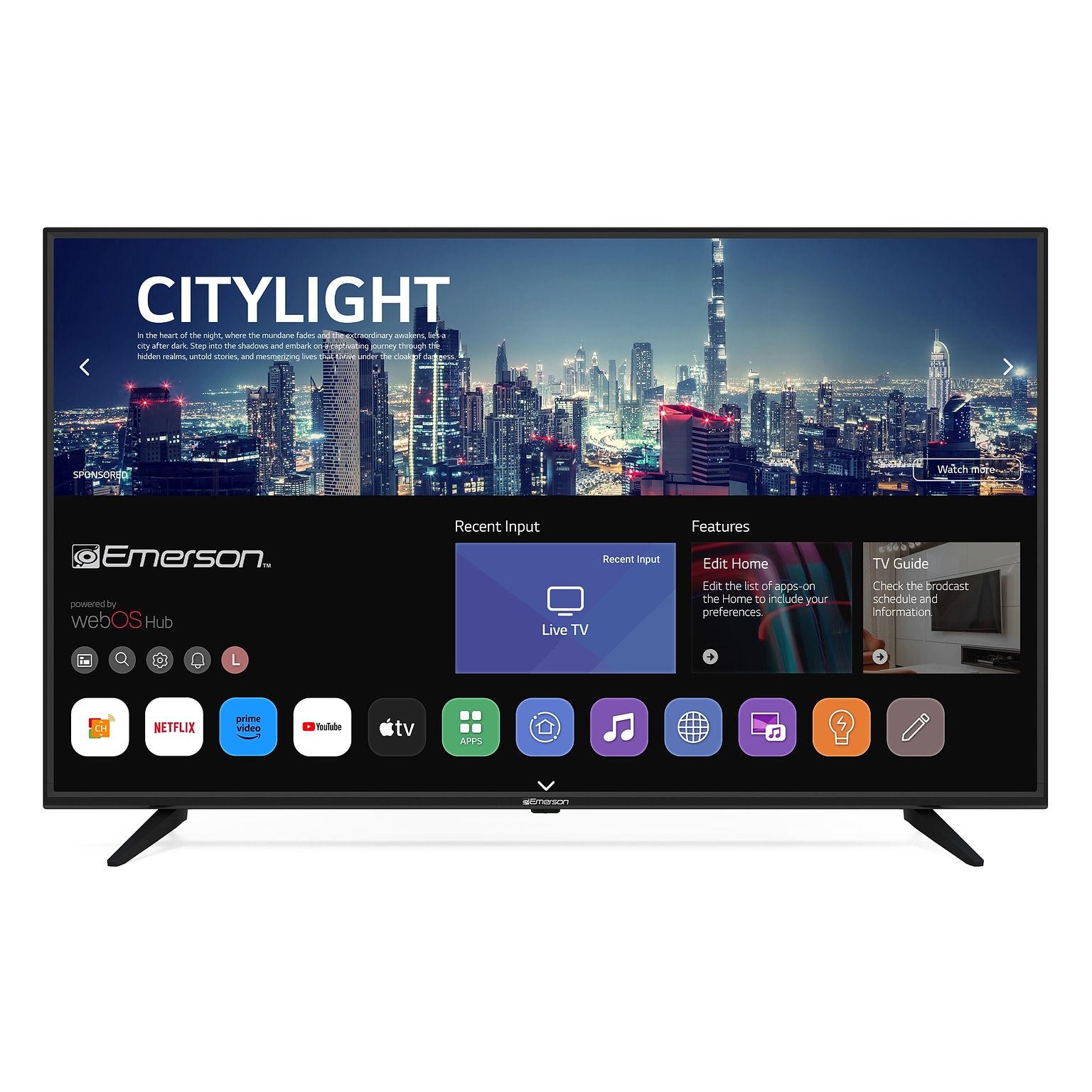 Emerson 50 Class Smart 4K UHD LED TV