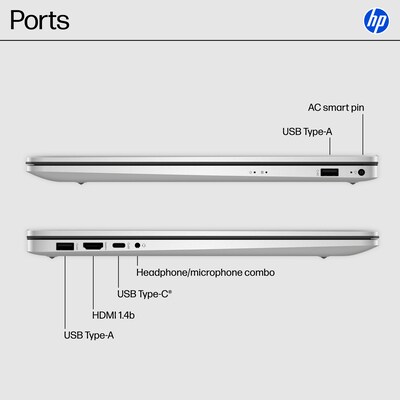 HP 17.3" FHD Laptop, Intel Core i3-N305, 8GB RAM, 512GB SSD, +9.5 hours battery, Windows 11 Home