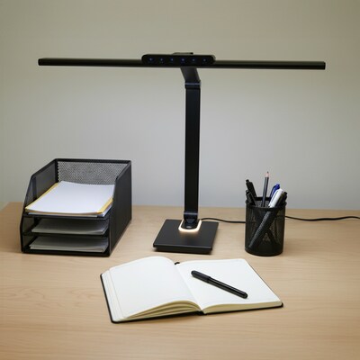 Excello Brands Wellness Series LED Desk Lamp, 17.5", Black (EGP-DL-18N-BLK)