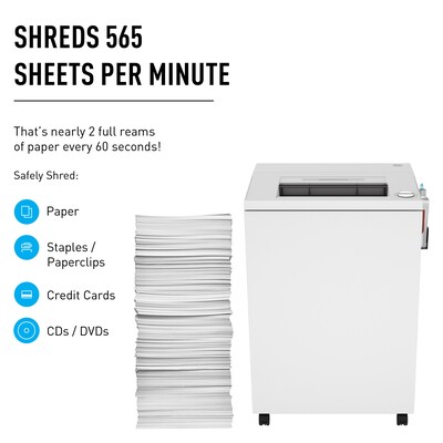 IDEAL 4003 P-5 Security 18 Sheet Cross Cut Multi-Media Commercial Shredder (IDEDSH0395OH)