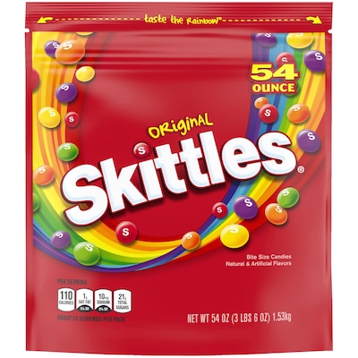 Skittles Original Fruit Flavored Candy, 54 oz. (WMW28092)