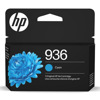 HP 936e Black High Yield and Cyan/Magenta/Yellow Standard Yield Ink Cartridge, 4/Pack