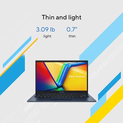 ASUS Vivobook X1404 14" Laptop, Intel Core i5-1334U, 12GB RAM, 256GB SSD, Windows 11 Home (X1404VA-I512256)
