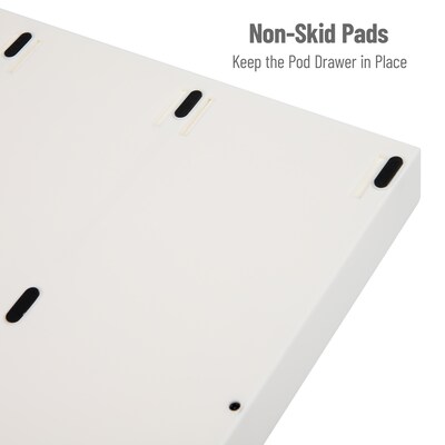 Mind Reader Plastic Single Serve Coffee Pod Storage Drawer, 36 Pod Capacity, White (TRAY6-WHT)