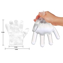 Extreme Fit Powder Free Clear Polyethylene Gloves, Latex Free, 500/Pack (G-997)