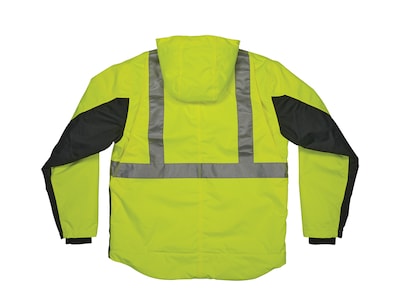 GloWear 8275 Heavy-Duty High-Visibility Workwear Jacket, S, Lime/Black (23972)