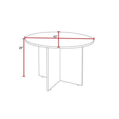 Regency Legacy 42" Round Conference Table, Ash Grey (LCTR42AG)