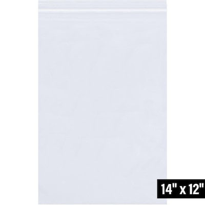 12W x 14L Reclosable Poly Bag, 2.0 Mil, 1000/Carton (PB3667)
