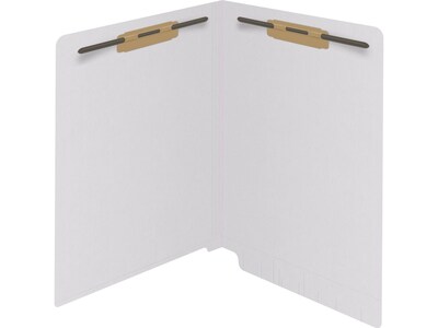 Medical Arts Press Reinforced End Tab File Folder, Straight Cut, Letter-Size, White, 250/Carton (S-01602-WHT-B)