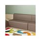 Flash Furniture Bright Beginnings Vinyl Classroom Modular 2-Seater Sofa, Brown (MK-KE15709-GG)