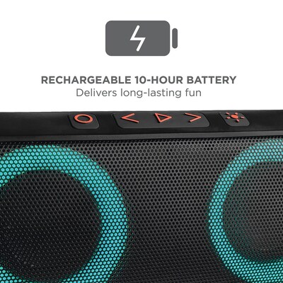 ION Uber Wireless Bluetooth Speaker with Speakerphone, Water Resistant, Black (UBERBOOMXUS)