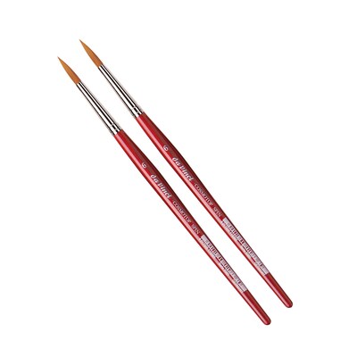 da Vinci COSMOTOP-SPIN Watercolor Synthetic Bristle, Round Brush, 2/Pack (DVXVA55806-2)