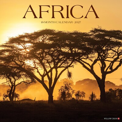 2027 Willow Creek Africa 12 x 12 Monthly Wall Calendar, Assorted Colors (58640)