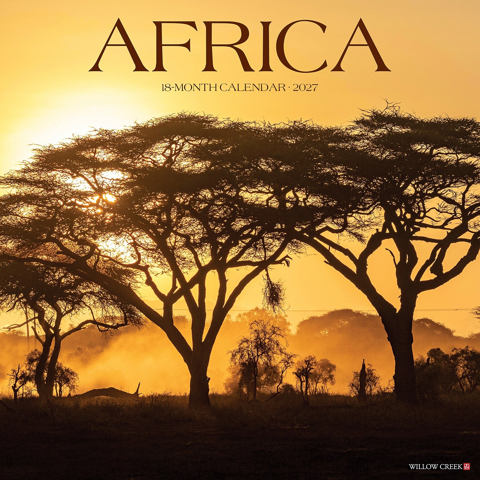 2027 Willow Creek Africa 12 x 12 Monthly Wall Calendar, Assorted Colors (58640)