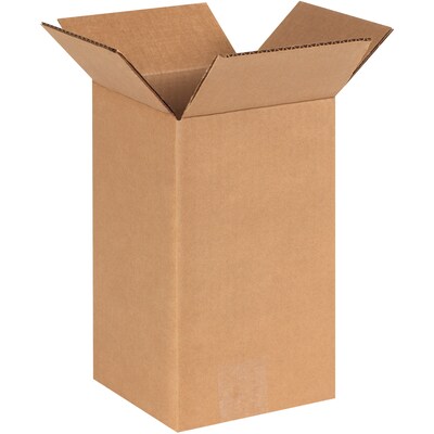 6 x 6 x 10 Shipping Boxes, 32 ECT, Brown, 25/Bundle (6610)